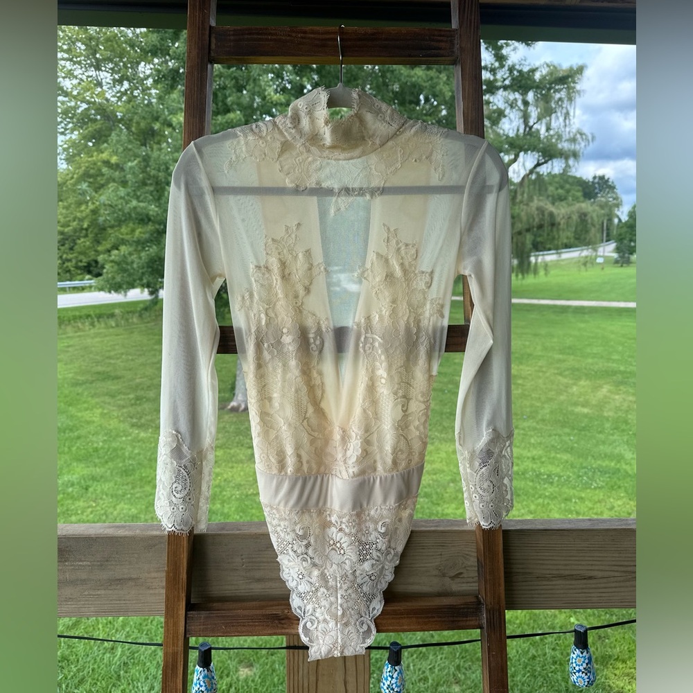 We Are HAH Take A Bow Reversible Lace Bodysuit